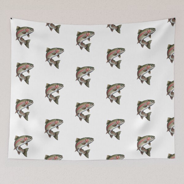 Item preview, Fly Fishing Rainbow Trout | River Fish Wildlife Nature designed and sold by SOUFIANE1991.