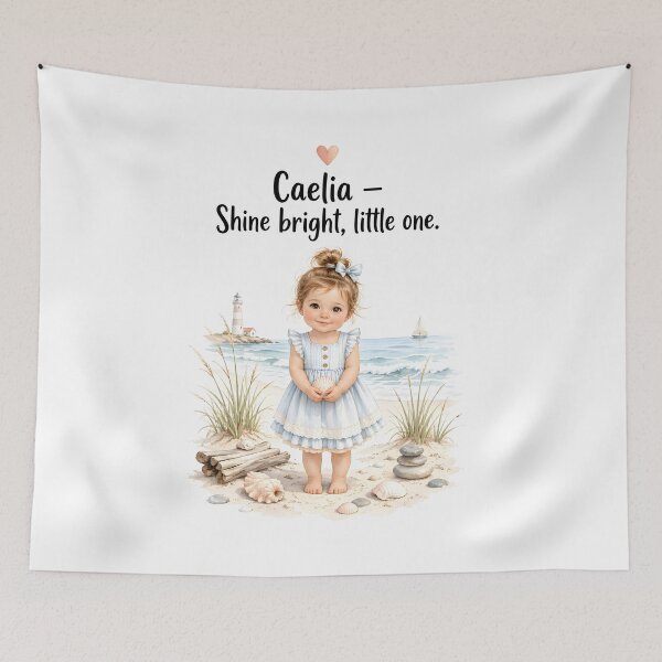 Item preview, Caelia Personalized Beach Nursery Shine Bright Little One Gift designed and sold by LoveNurseries.
