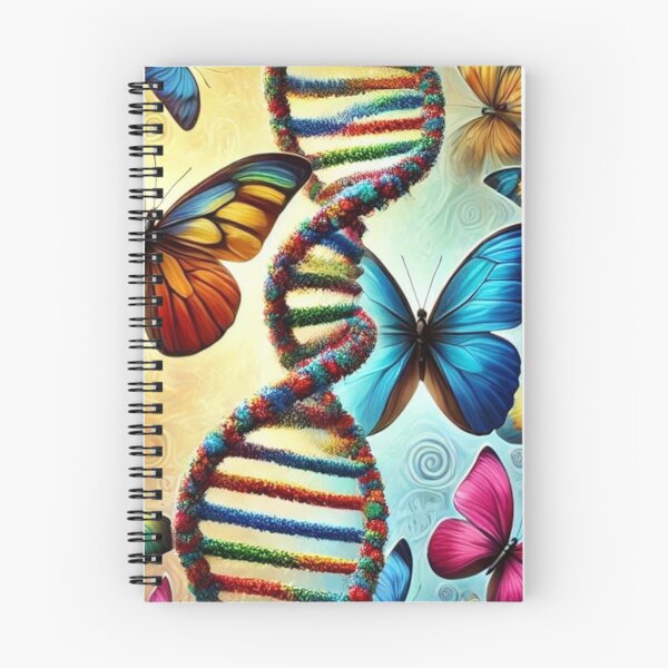 Item preview, Colourful DNA Butterfly Science Biology Art designed and sold by InkNovaLab.