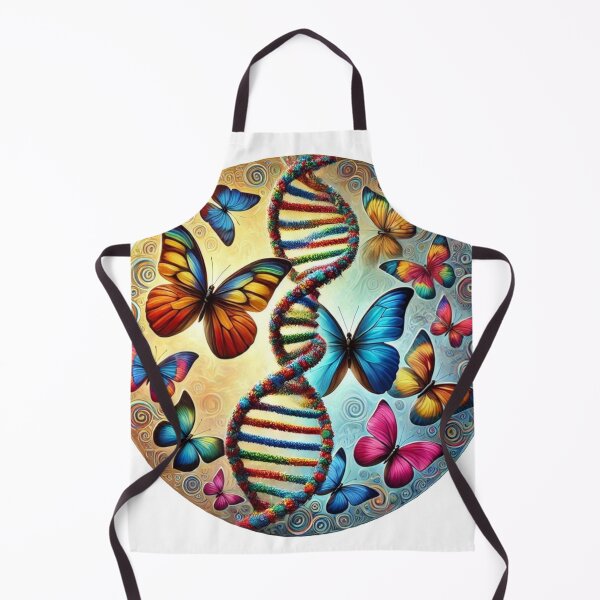 Item preview, Colourful DNA Butterfly Science Biology Art designed and sold by InkNovaLab.
