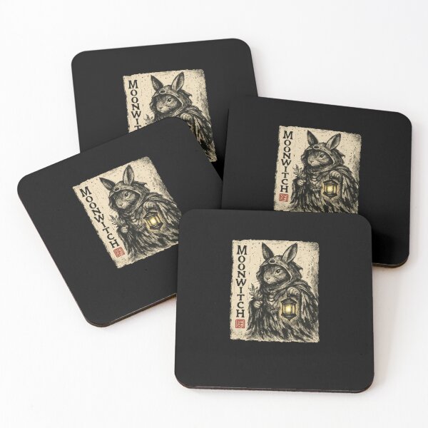 Item preview, Moonwitch Rabbit Lantern Vintage Ink Art designed and sold by SiarheiYur.