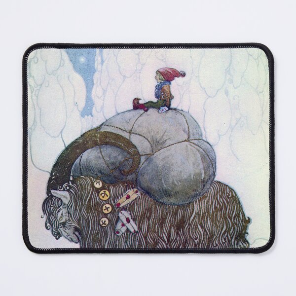 Item preview, Yule Goat - John Bauer Christmas greeting designed and sold by forgottenbeauty.