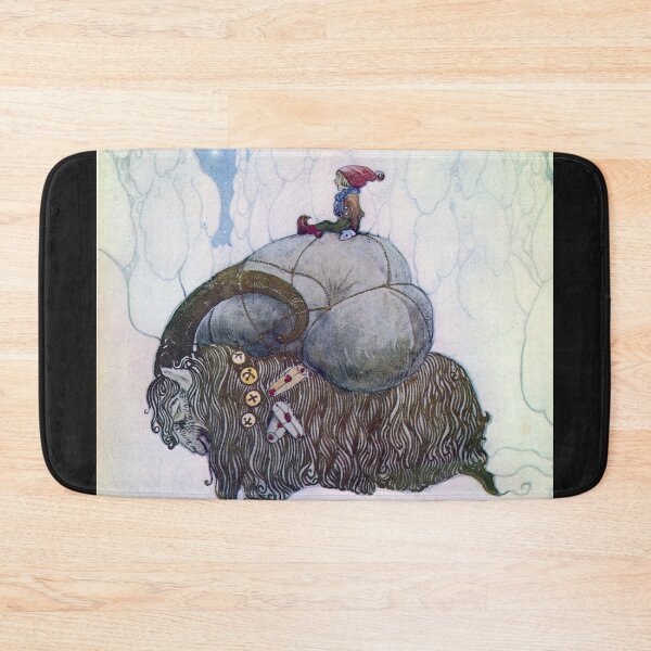 Item preview, Yule Goat - John Bauer Christmas greeting designed and sold by forgottenbeauty.