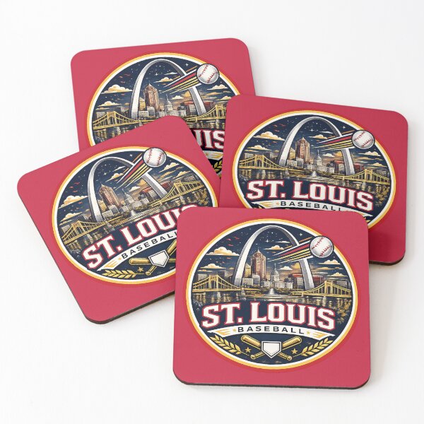Item preview, St. Louis Baseball City Logo – Arch Skyline Baseball T-shirt & Fan Gear designed and sold by TKOprintdesigns.