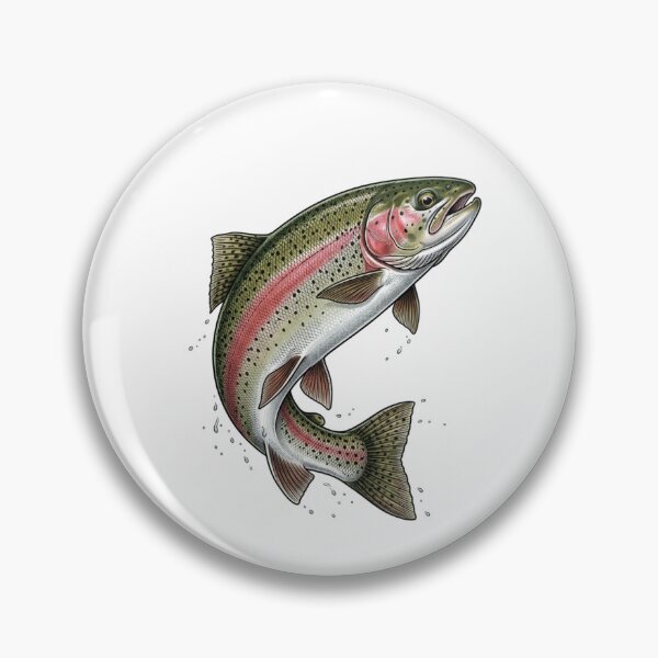 Item preview, Fly Fishing Rainbow Trout | River Fish Wildlife Nature designed and sold by SOUFIANE1991.
