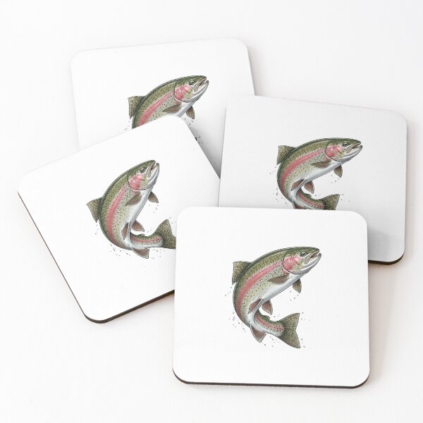 Item preview, Fly Fishing Rainbow Trout | River Fish Wildlife Nature designed and sold by SOUFIANE1991.