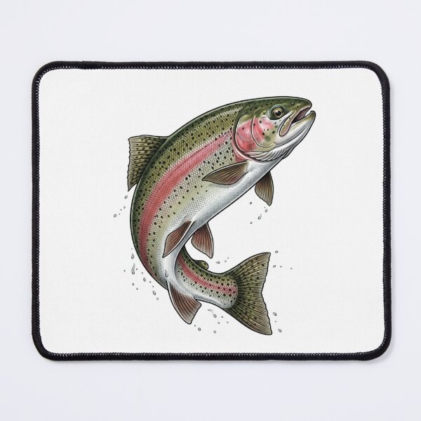 Item preview, Fly Fishing Rainbow Trout | River Fish Wildlife Nature designed and sold by SOUFIANE1991.