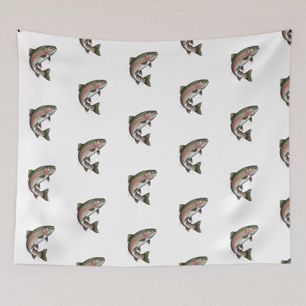 Item preview, Fly Fishing Rainbow Trout | River Fish Wildlife Nature designed and sold by SOUFIANE1991.