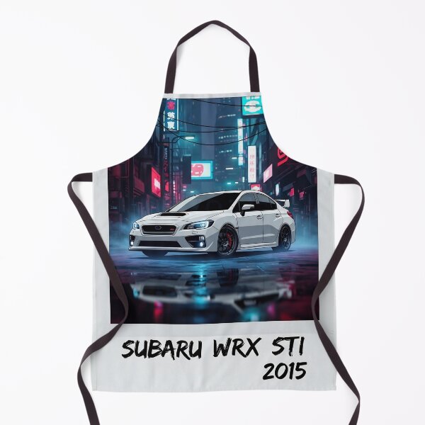 Item preview, Subaru WRX STI 2015 White JDM Neon Tokyo Polaroid Art designed and sold by Motorline44.