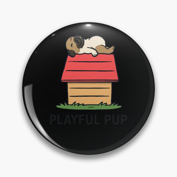 Item preview, Playful Pup Sleeping on Doghouse Cartoon designed and sold by SiarheiYur.
