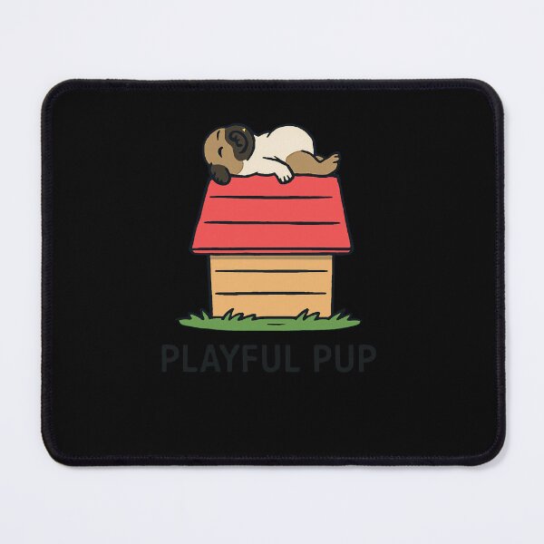 Item preview, Playful Pup Sleeping on Doghouse Cartoon designed and sold by SiarheiYur.