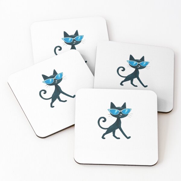 Item preview, Cool Cat with Sunglasses Stylish Character Art designed and sold by SiarheiYur.