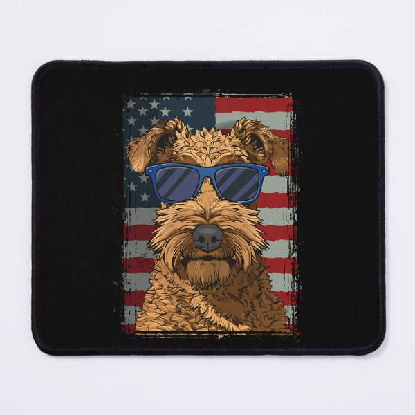 Item preview, Funny Airedale Terrier 4th July USA Flag America Mom Dad Kids designed and sold by rafaeltto.