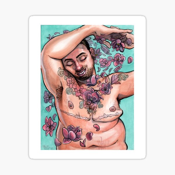 Magnolia Tattoo Sticker