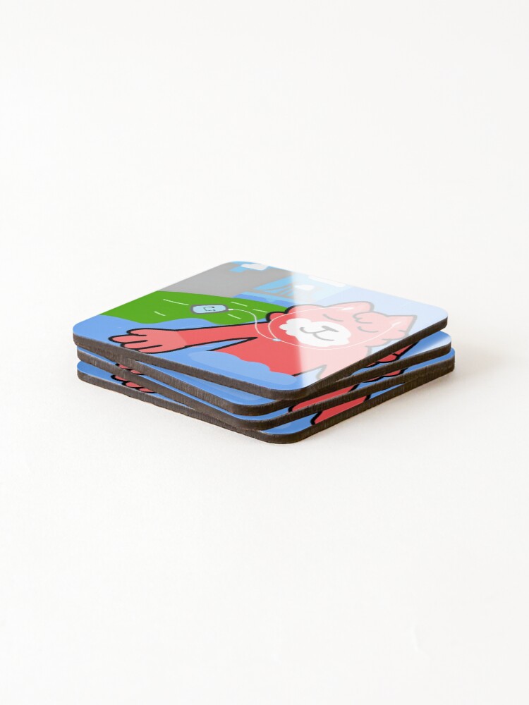 Thumbnail 4 of 5, Coasters (Set of 4), Ruby Reverie designed and sold by Achraf-Termane.