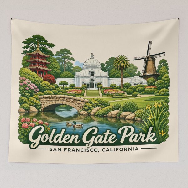 Item preview, Golden Gate Park, San Francisco, California designed and sold by Myra365Art.