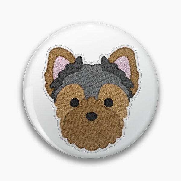 Item preview, Embroidered Yorkie Patch Design  designed and sold by lovemydoggie.