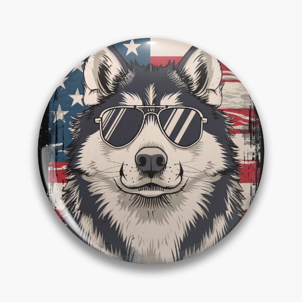 Item preview, Funny Alaskan Malamute 4th July USA Flag America Mom Dad Kids designed and sold by rafaeltto.