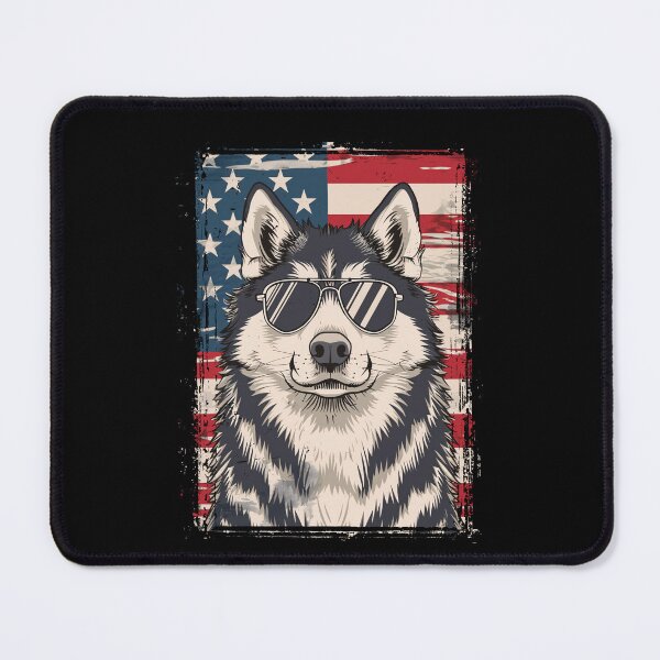 Item preview, Funny Alaskan Malamute 4th July USA Flag America Mom Dad Kids designed and sold by rafaeltto.
