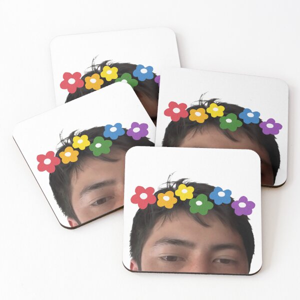 Item preview, Shane Hollander Forehead (rainbow flowers 2) designed and sold by BayAreaWolfbird.