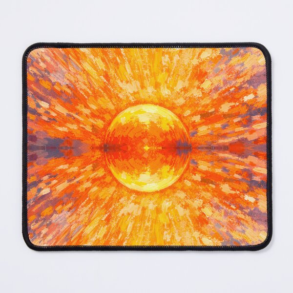 Item preview, Mirrored Sunrise Radiance – Vibrant Abstract Sunburst Energy Art designed and sold by WilderRoads.