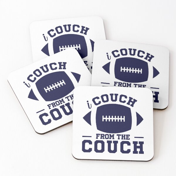 Item preview, i coach from the couch,Funny Football Coach  designed and sold by CloudyPress.