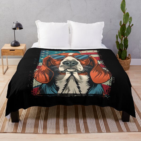 Item preview, Funny American Foxhound 4th July USA Flag America Mom Dad Kids designed and sold by rafaeltto.