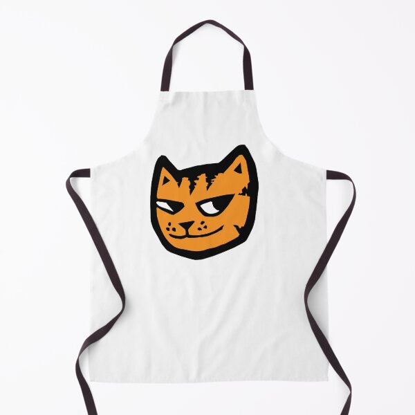 Item preview, Mischievous Cat Face – Minimalist Black & White Smirk Design designed and sold by PIXEL POP DESIGNS - Beyond the Norm!.
