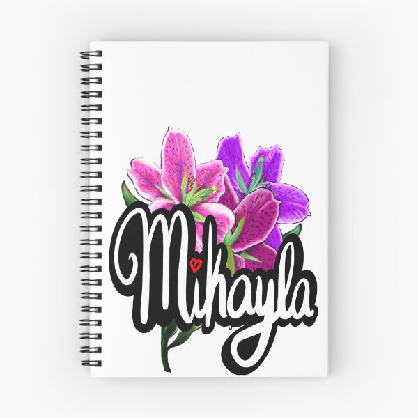 Item preview, Mikayla popular girls first name with Lillies . Top 100 Personalized personalised customised name Mikayla  designed and sold by Artonmytee.