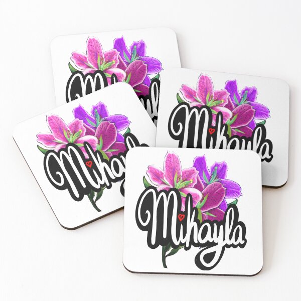 Item preview, Mikayla popular girls first name with Lillies . Top 100 Personalized personalised customised name Mikayla  designed and sold by Artonmytee.