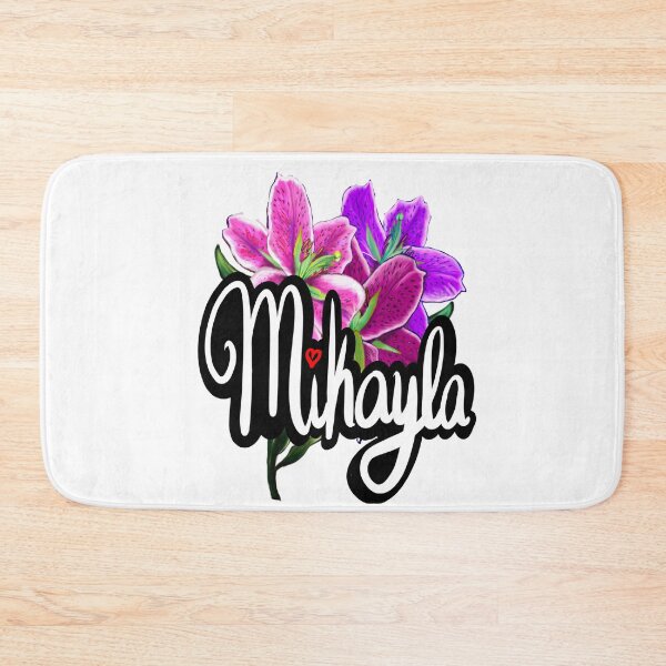 Item preview, Mikayla popular girls first name with Lillies . Top 100 Personalized personalised customised name Mikayla  designed and sold by Artonmytee.