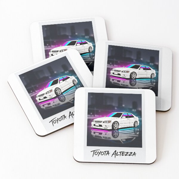 Item preview, Toyota Altezza IS300 JDM Neon Retro Cityscape Polaroid Art designed and sold by Motorline44.