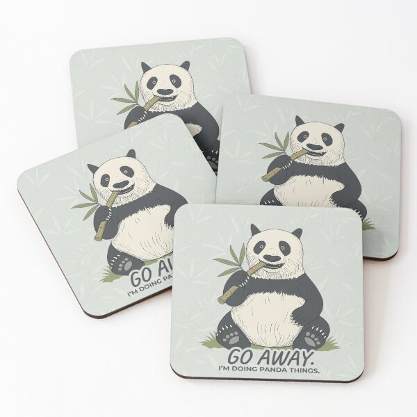 Item preview, Go Away. I’m Doing Panda Things - Bamboo Print Edition designed and sold by fruitfuLIFEstudio.