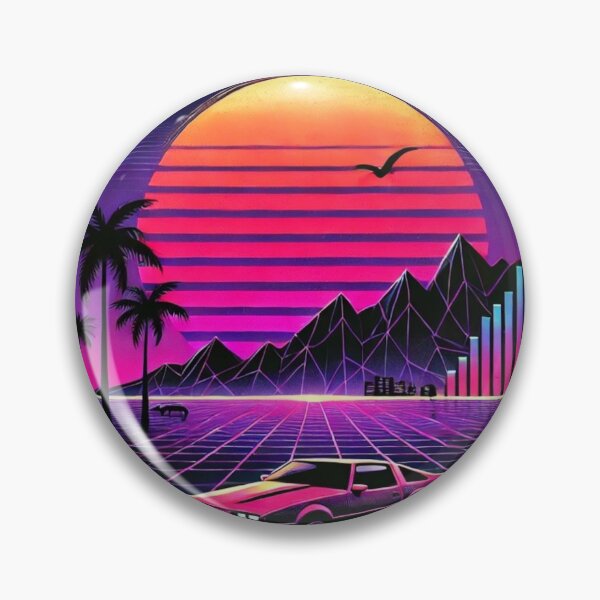 Item preview, Synthwave Retro Car Sunset Vaporwave Art designed and sold by InkNovaLab.