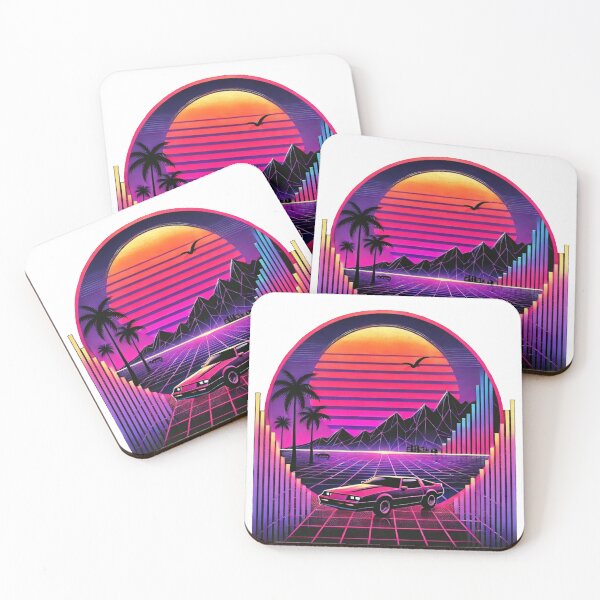 Item preview, Synthwave Retro Car Sunset Vaporwave Art designed and sold by InkNovaLab.