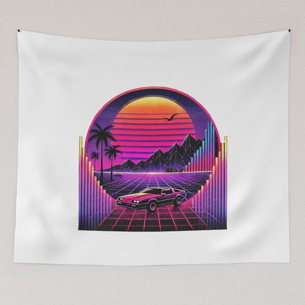 Item preview, Synthwave Retro Car Sunset Vaporwave Art designed and sold by InkNovaLab.
