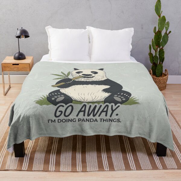 Item preview, Go Away. I’m Doing Panda Things - Bamboo Print Edition designed and sold by fruitfuLIFEstudio.