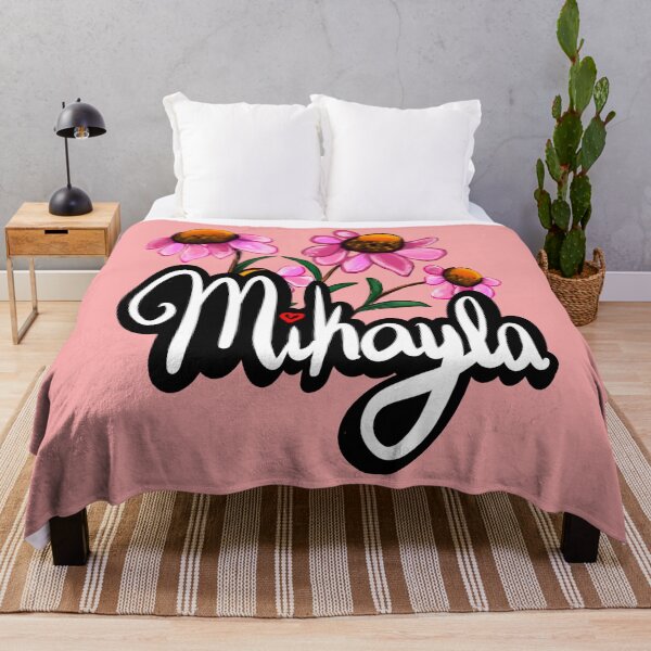 Item preview, Mikayla popular girls first name with coneflowers. Top 100 Personalized personalised customised name Mikayla  designed and sold by Artonmytee.