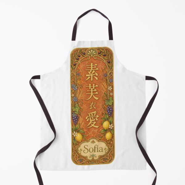 Item preview, Sofia Name in Japanese Kanji - Personalized Senjafuda Art Nouveau designed and sold by WabiSabiArts.