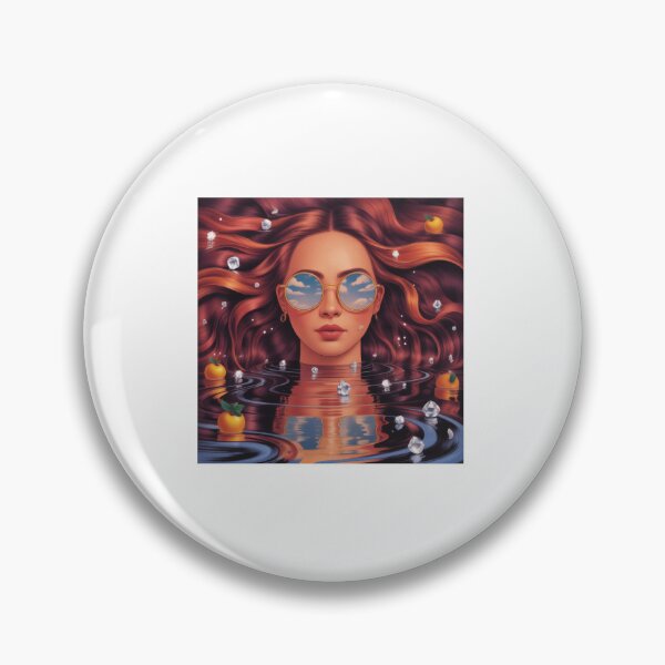 Item preview, Surreal Woman Water Orange Reflection designed and sold by AbanoubStore.