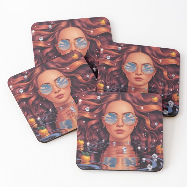 Item preview, Surreal Woman Water Orange Reflection designed and sold by AbanoubStore.