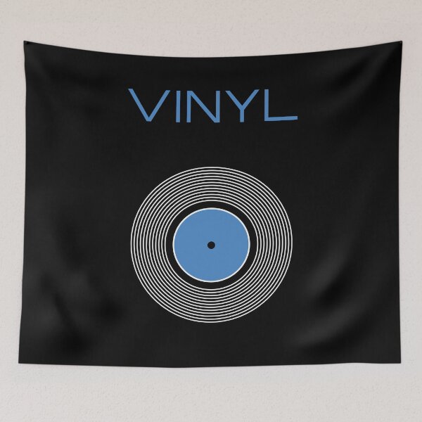 Item preview, Vinyl (Blue) Minimalist Style Retro Record Artwork designed and sold by kakarikihill.
