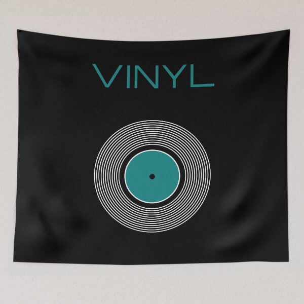 Item preview, Vinyl (Teal) Minimalist Style Retro Record Artwork designed and sold by kakarikihill.