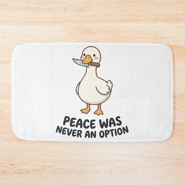 Item preview, Knife Goose - Peace Was Never an Option // Silly Animal Sticker  designed and sold by Astraphyllia.