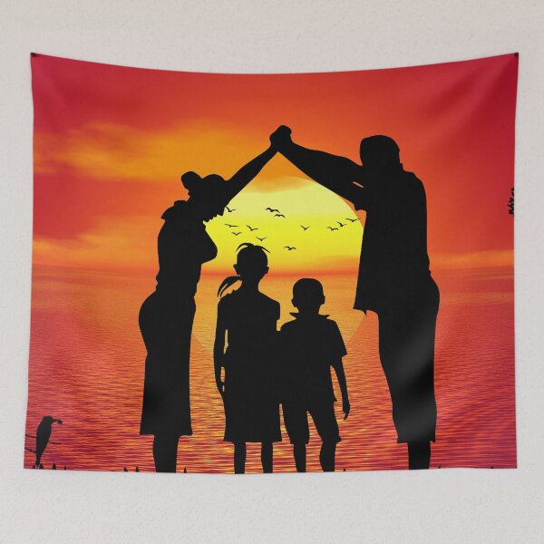 Item preview, Family Love at Sunset designed and sold by 1WayLearn.
