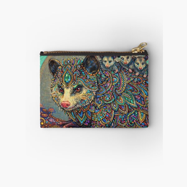 Item preview, Lab Visions 067: Psychedelic Opossum with Babies Visionary Animal Art designed and sold by The Psychedelic Anarchist.