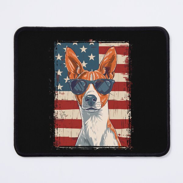 Item preview, Funny Basenji 4th July USA Flag America Mom Dad Kids designed and sold by rafaeltto.