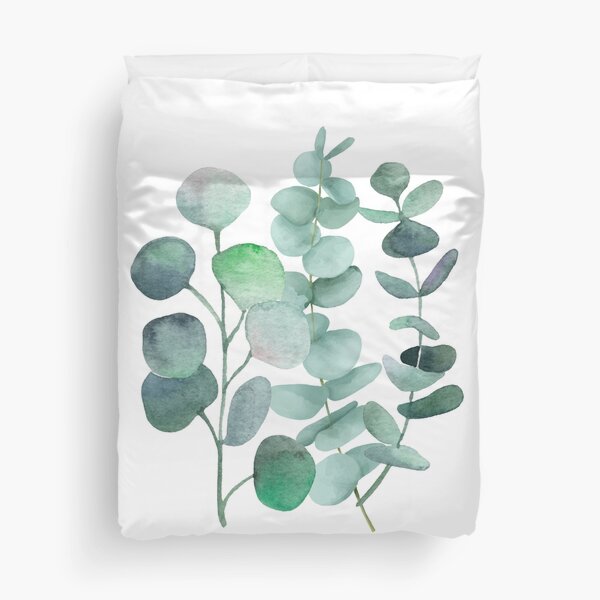 Item preview, Watercolor, eucalyptus, leaves, botanical, painting, green designed and sold by SouthPrints.