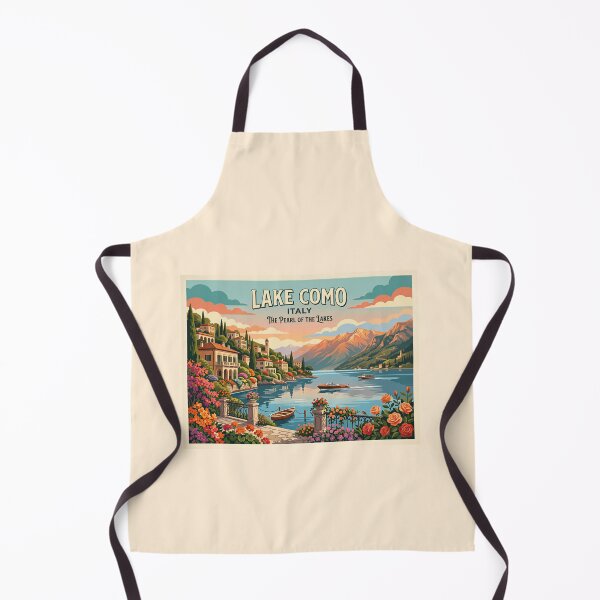 Item preview, Lake Como Sunset Riviera – Vintage Italian Travel Poster designed and sold by andres felipe  Guevara Rincon.