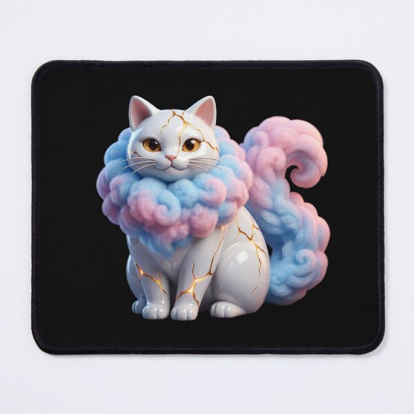 Item preview, Kintsugi Cloud Cat - The Golden Resilience Spirit designed and sold by Andreza NativeHue Oficial.